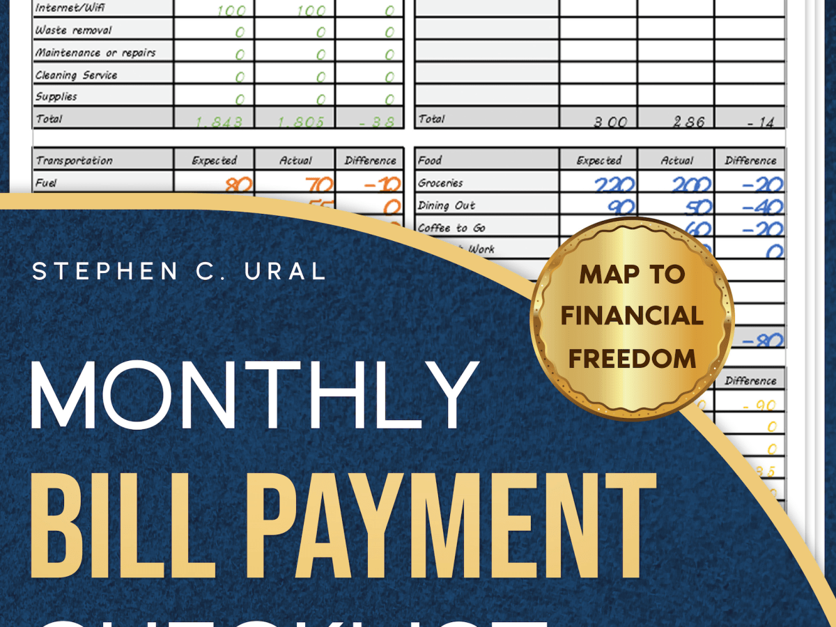 Monthly Bill Payment Checklist by Stephen Christopher Ural (Book Review&nbsp;#2210)
